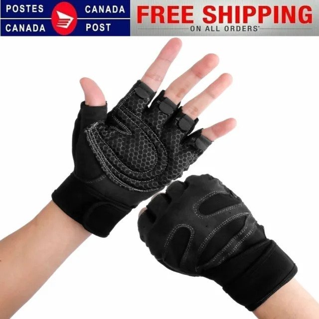 Gym Half Finger Workout Gloves Sport Weight Lifting Exercise Fitness Training
