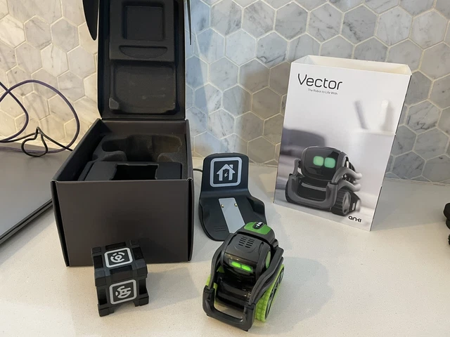 Anki 000-0075 Vector Advanced Companion Robot With Cube And  Charger