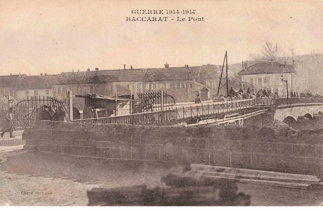 54 - BACCARAT - S01329 - Le pont - Guerre 1914-1917 - Charrette - L1