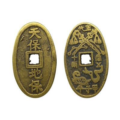 3X Ancienne pièce de monnaie chinoise ancienne en cuivre Jia Zi ans Amulette de 3