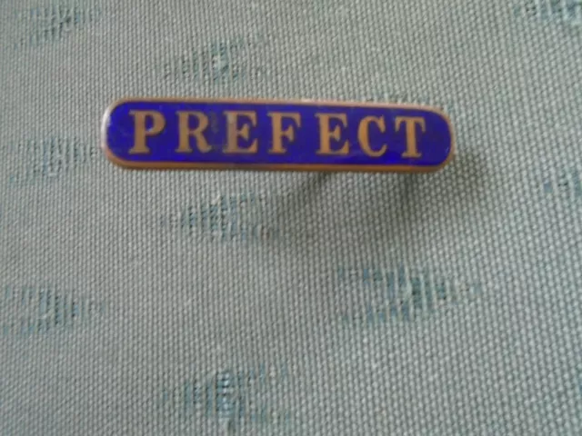 Vintage School Uniform - Prefect - Dark Blue Enamel Bar Type Pin Badge