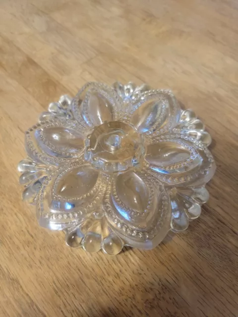Antique/Vintage Pressed Sandwich Glass Curtain Tie-Back - Single