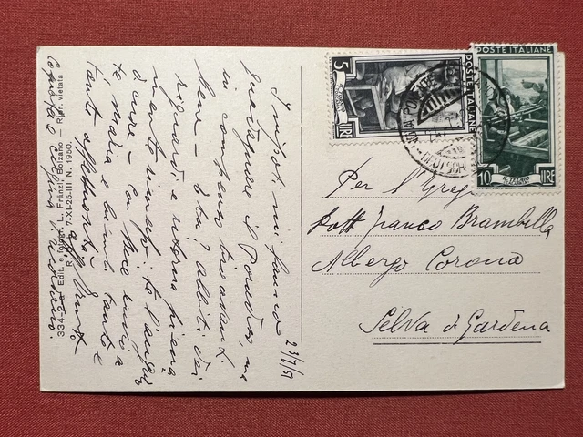Cartolina - Dolomiti - Nova Ponente presso Bolzano - 1951 2