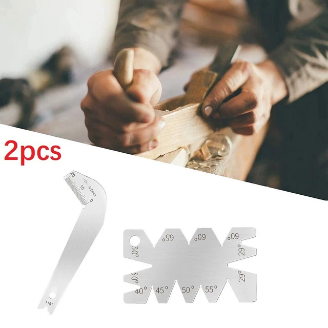 Gabarit De Contrôle D'angle Pour Forets - 60° à 160° - Acier Inoxydable - Parfait Pour L'affûtage