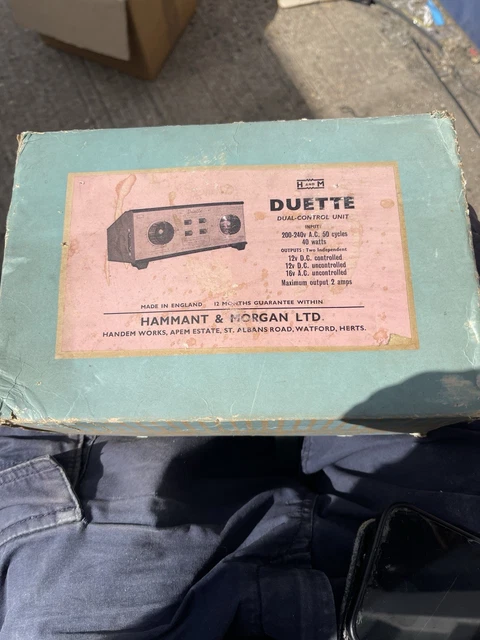 HAMMANT & MORGAN Duette Dual Control Unit N/474 - railway