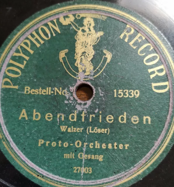 Proto Orchester "Walzer für die verkehrte Welt" rare Polyphon Rec. 78rpm 10"