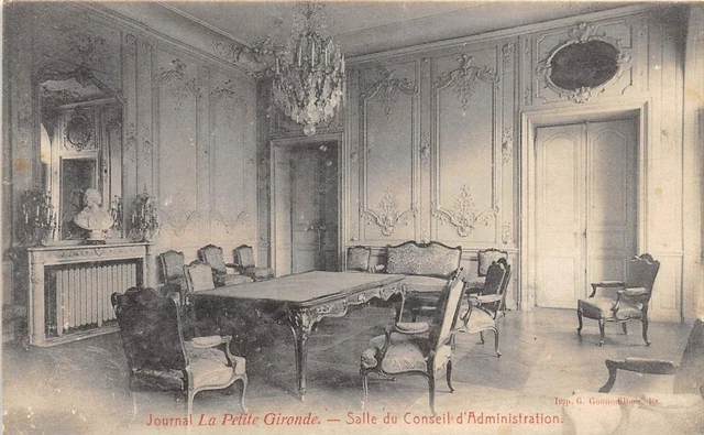 Cpa 33 Bordeaux Journal La Petite Gironde Salle Du Conseil D'administration