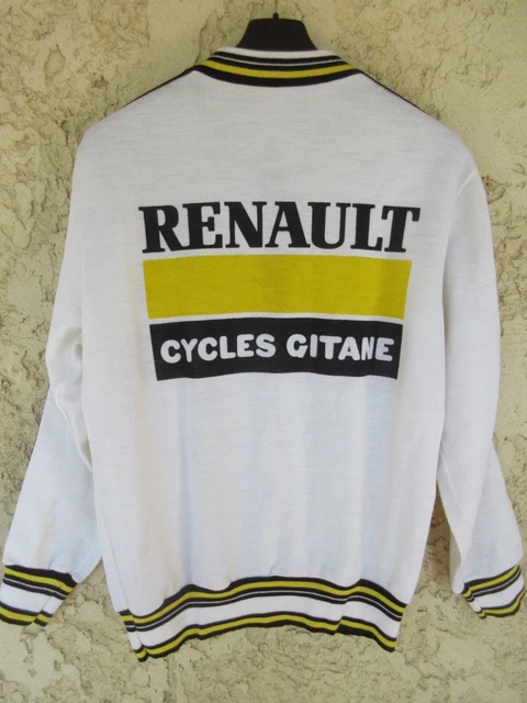 Maillot Cycliste Vintage Renault Gitane Années 80 - Bernard Hinault - Taille 5/XL
