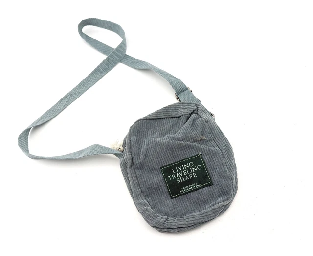 Living Traveling Share Crossbody Bag Corduroy Blue 2