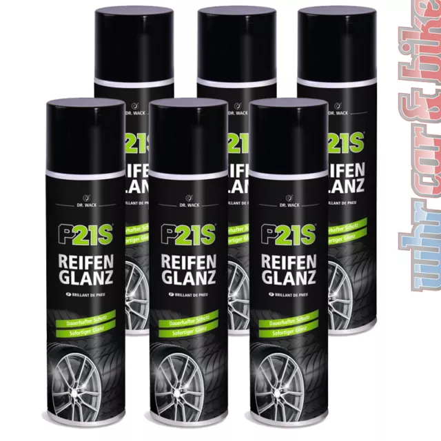 6x Dr. Wack P21S Reifen-Glanz Reifenglanzspray Wet Look Reifenpflege