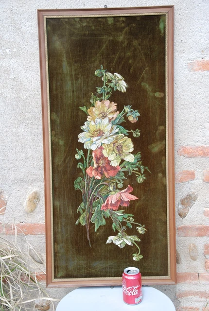 Tapisserie Bouquet De Fleurs – Cadre Photo Mural En Tissu, 58,5 X 48 Cm