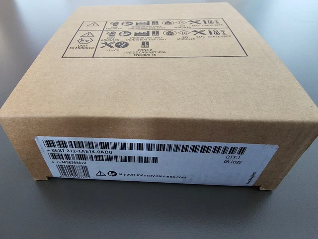 SIEMENS SIMATIC CPU 312 6ES7312-1AE14-0AB0 / Neu OVP / inkl. 19% MwSt+Rechnung