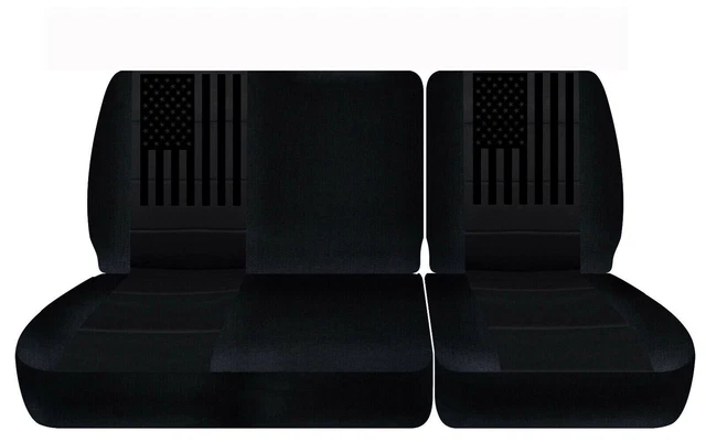 Semi-Custom Bench Seat Covers For 1990-1998 Chevy C/K 1500 - Poly-Cotton 4pc Set