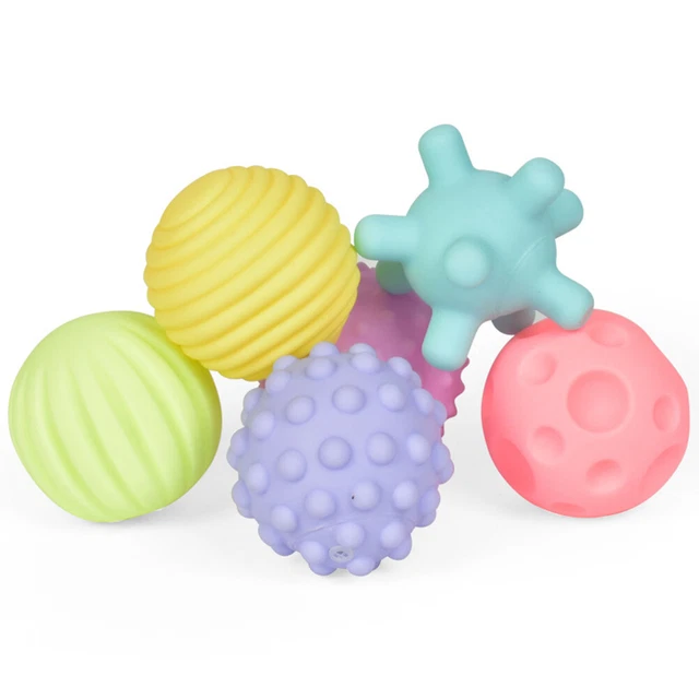 Hot Infant Soft Textured Multi Sensory Touch Hand Ball Toy Baby Tactile Pinch Ba