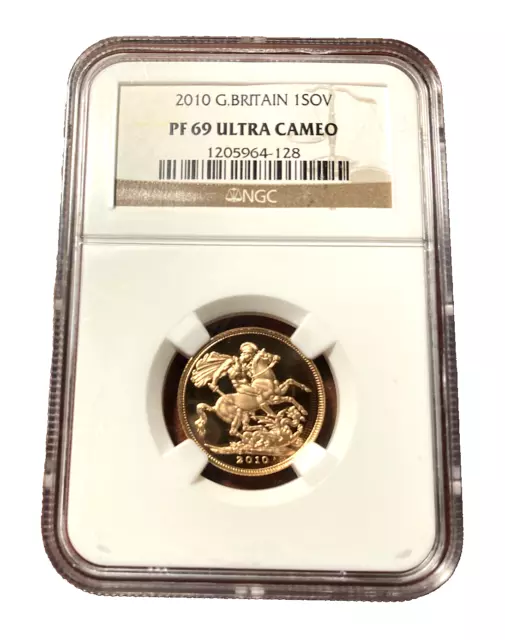 Great Britain 2010 Gold 1 Sovereign Pound NGC PF69UC