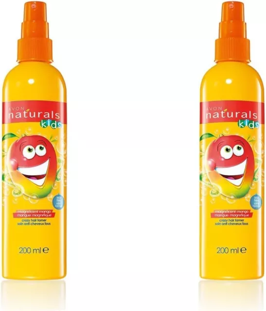 2 x Avon Kids' Magnificent Mango Detangling Spray - 200ml (Twin Pack) FREE P &P