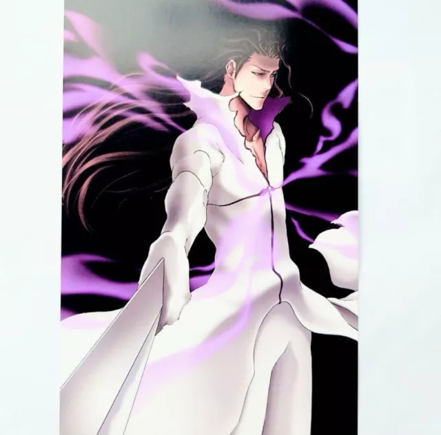 Bleach Anime 20th Anniversary Exhibition Sousuke Aizen Poster A4 Size Purple Ver