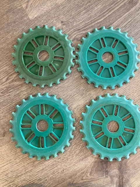C 13-24x Lustran Seed Corn Planter Plates Used Set of 4 IH Planter Plates