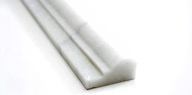 Bordure Marbre Naturel Blanc – Profil Pencil Ibiza – Mosani Mosaik – Lot De 10 – Neuf