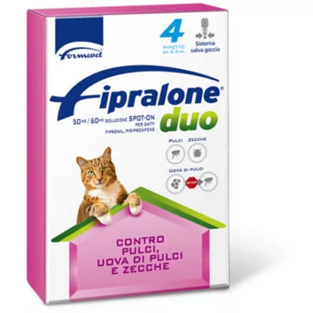 Fipralone CAT Duo 4 Flea Anti-Pipette Anti-Mint Egg Larva