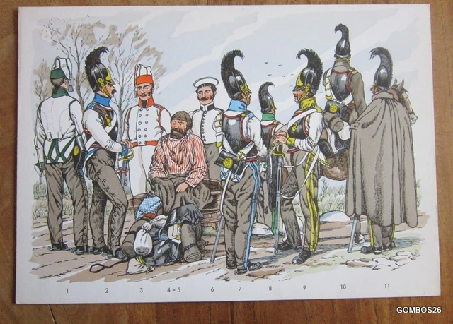 Planche Uniforme Schäfer / Russie - Regiment De Cuirassiers En 1809-1815