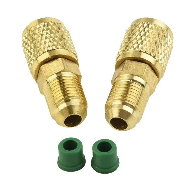 Kit attrezzi adattatore climatizzatore presa 1/4 SAE spina di riempimento 5/16 su utensile 2