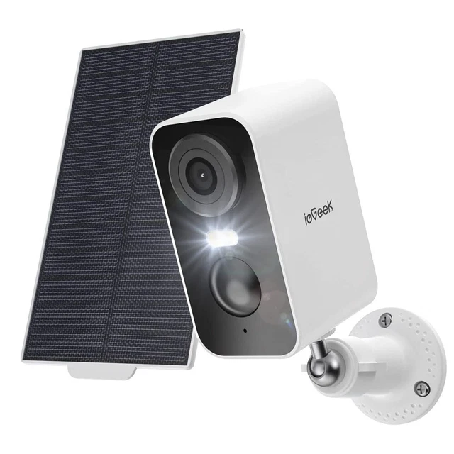 ieGeek 2K Überwachungskamera Außen Akku Kabellos Solar Kamera Bewegungserkennung