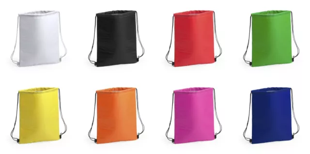 Insulated Lunch Cool Bag Drawstring Rucksack / Backpack style Cooler Bag Black