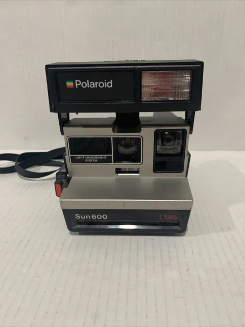Vintage Polaroid Sun 600 LMS Instant Film Camera , Tested