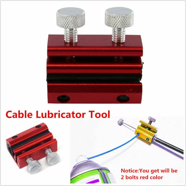 Universal Motorcycle Bike Cable Lubricator Tool Brake Clutch Luber Oiler 2 Bolts
