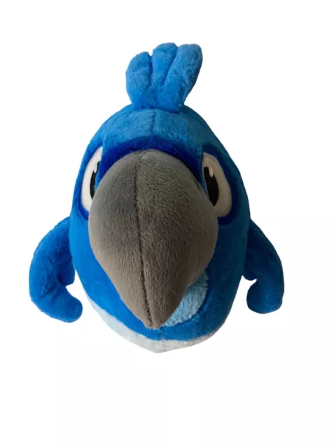 Commonwealth Angry Birds Rio Blu the Bird Macaw 8" Plush Stuffed Animal Toy 2011