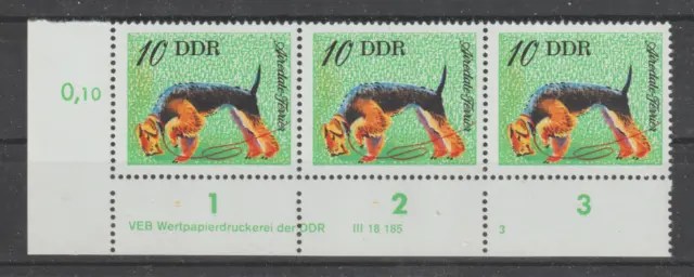 Deutschland DDR Mi. Nr  2156 ** Ecke postfrisch Druckvermerk . Formnummer 3