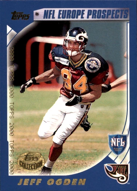 2000 Topps Jeff Ogden Rhein Fire NFL Europe Prospects #354