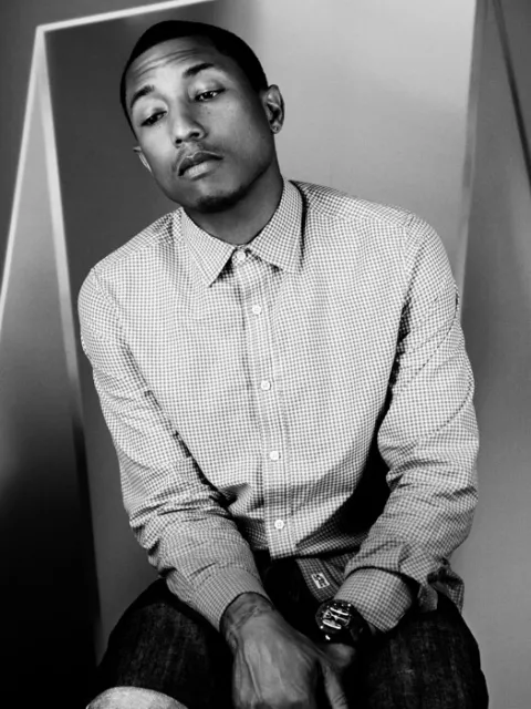 V3787 Pharrell Williams Hip Hop R&B Music Singer BW Decor WALL POSTER PRINT AU