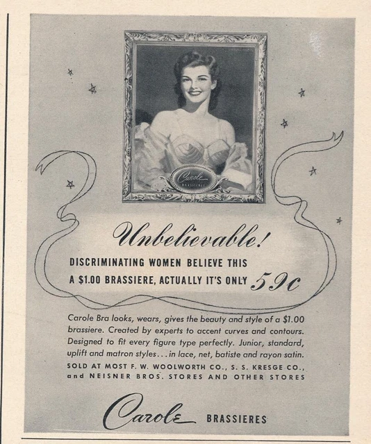 Magazine Ad - 1942 - Carole Bra's - World War 2 - (#2)