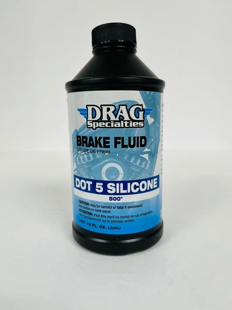 Dot 5 Silicone Brake Fluid  12oz  Drag Specialties 3703-0058 for Harley-Davidson