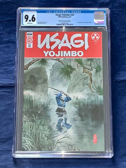 Usagi Yojimbo #20 CGC 9.6 Hervas 1:10 Variant - 1st appearance Yukichi Yojimbo