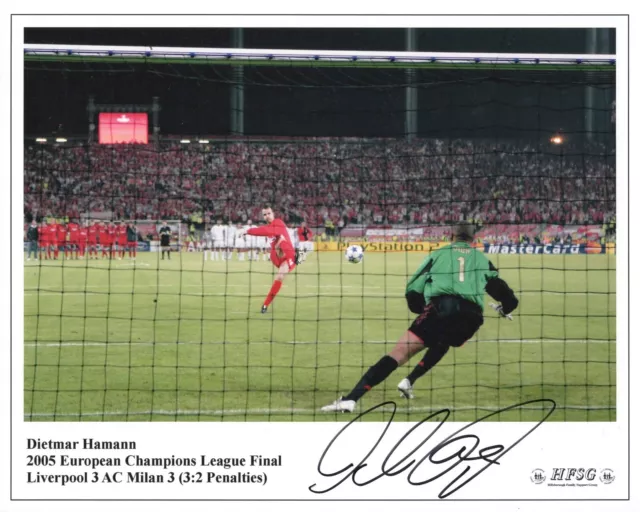 Liverpool Legend Didi Dietmar Hamann Signed Photo 2005 Champions League Final