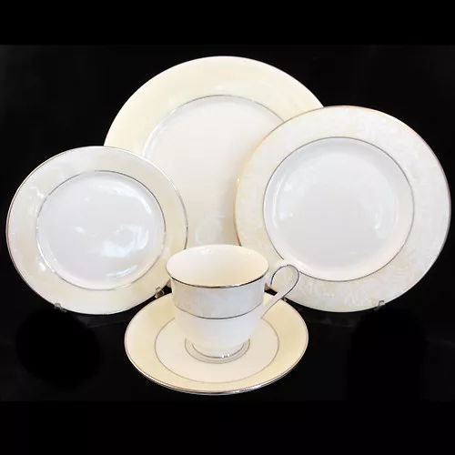 LENOX FAITH 5 Piece Place Setting Bone China NEW NEVER USED made in USA