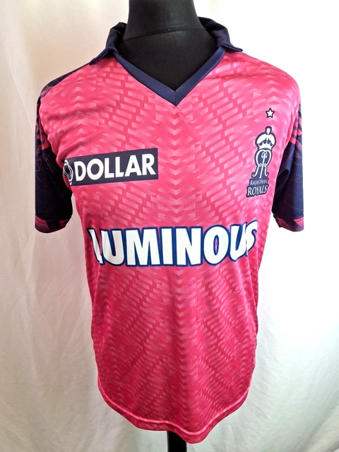 RAJASTHAN ROYALS 2023/24 Cricket Shirt Jersey IPL India Pink Large