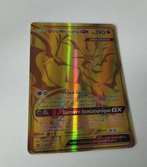 CARTE POK MON ULTRA Necrozma GX Gold 78 70 Majest Des Dragon FR EUR 55 