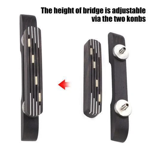 Rosewood Bridges for Hofner Guitar Bass 103x23mm High Quality