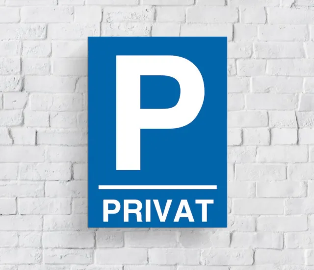 Privat Parkplatz Schilder aus Alu-Verbund - Parkplatzschild Personalisierte -