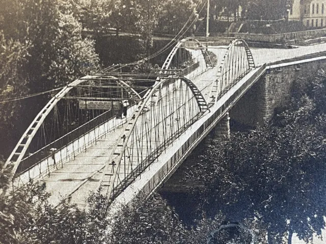 c1910 NILES, Michigan Main Street Bridge RPPC St. Joseph River Photo Postcard MI