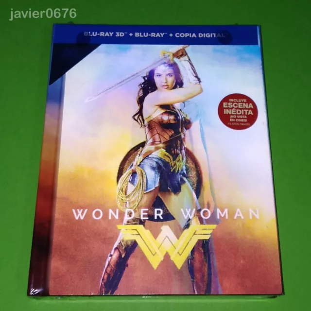 Wonder Woman Blu-Ray 3D + Blu-Ray Nuevo Y Precintado Edicion Digibook