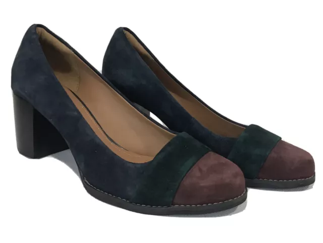 CLARKS ARTISAN TARAH Brae Colorblock Suede Pumps Size 9.5 25.60 PicClick
