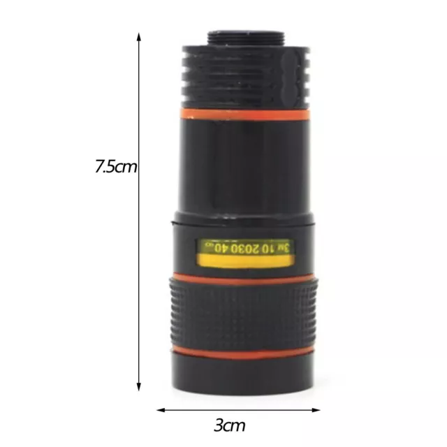 Mobile Phone Camera Zoom Lens 8X Telephoto Monocular with Clip Cleaning Cloth