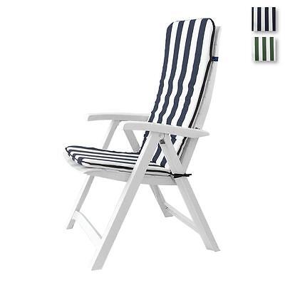 Cuscino copri sedia sdraio Relax per esterno seduta schienale 45x120 cm AA330 