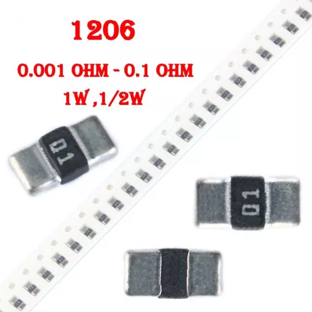 SMD/SMT 1206 Chip Alloy Sampling Resistors Current Sensing Resistance 1W ,1/2W