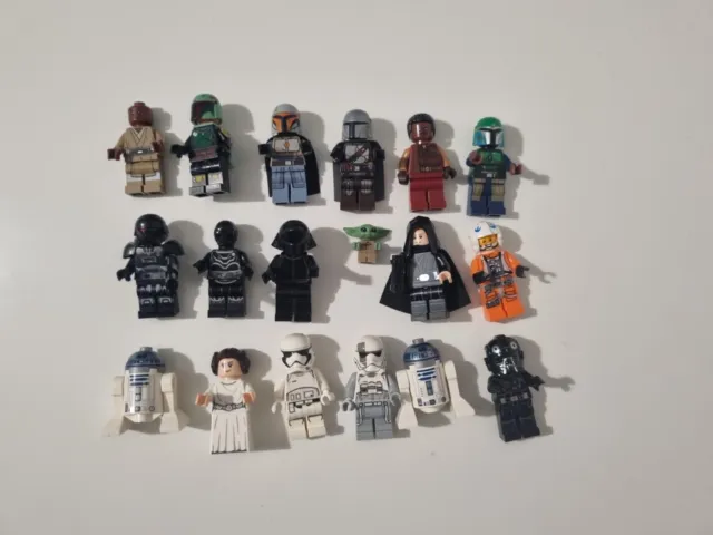 Lego star wars minifigure assorted lot accessories mini figures
